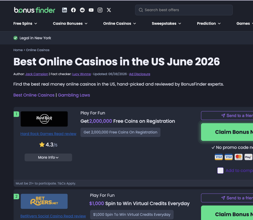 Casino review site screen over an off-white herringbone pattern